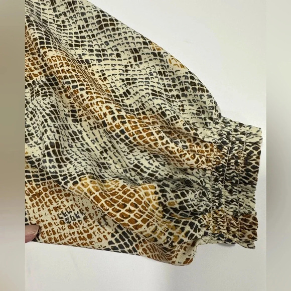 Ava & VIV Women's Plus Size Long Sleeve V-Neck Snake Skin Popover Blouse  Sz X - Picture 14 of 16